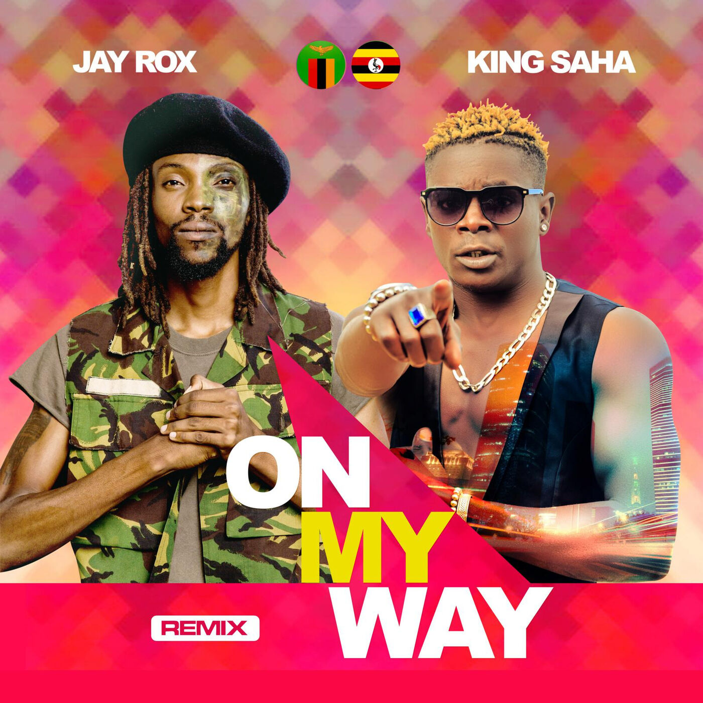 king-saha-on-my-way-remix-album-cover