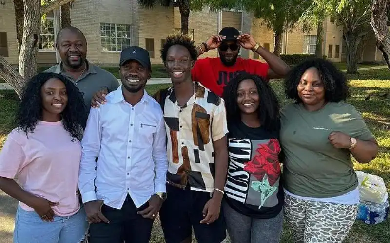 Bobi Wine Surprises Son Solomon Kampala at University