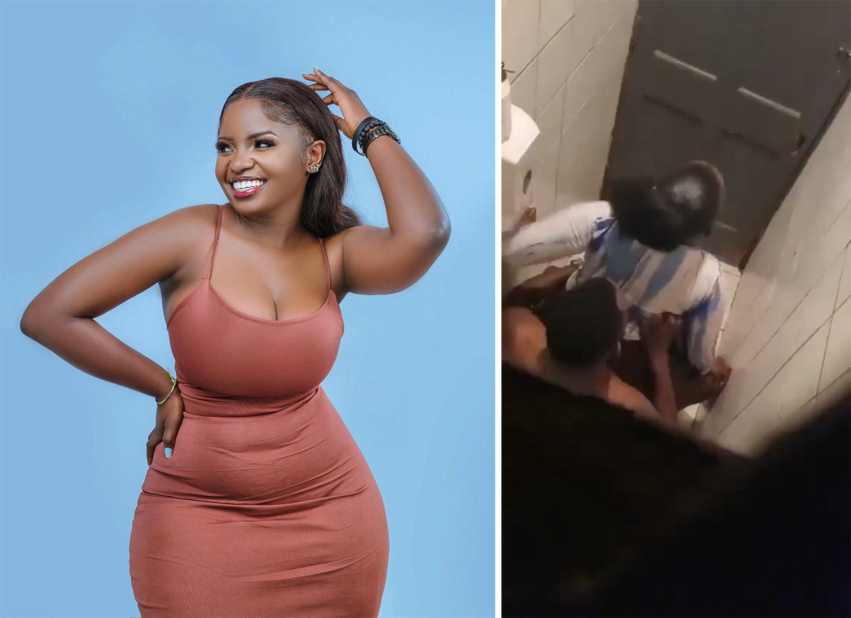 Video Christine Nampeera Caught Having Sex in Public Toilet