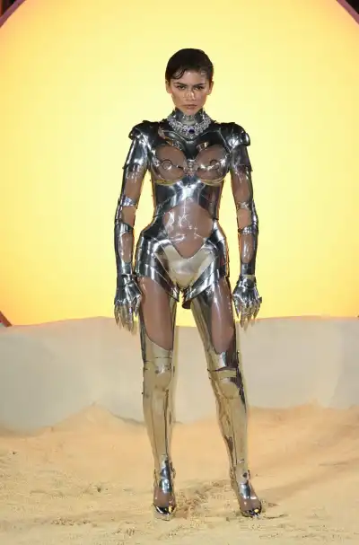 Zendaya in See-Through Robotic Outfit at Dune: Part Two Premiere