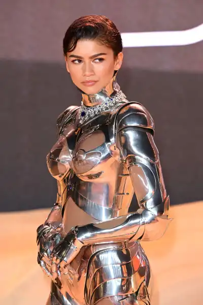 Zendaya in See-Through Robotic Outfit at Dune: Part Two Premiere