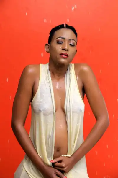 Doreen Kabareebe Flaunts Nipples in Braless Wet Photoshoot