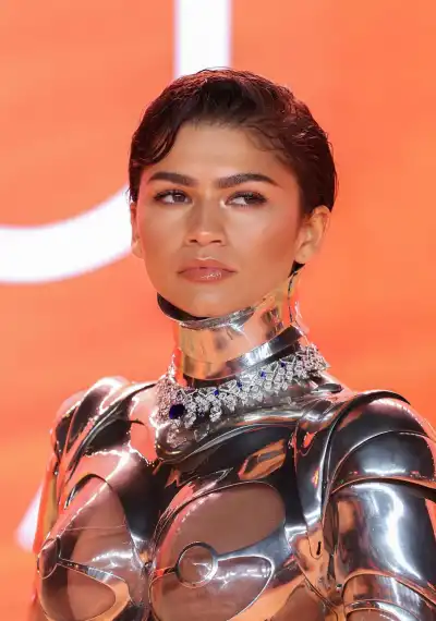 Zendaya in See-Through Robotic Outfit at Dune: Part Two Premiere