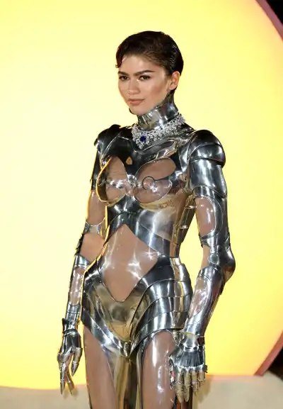 Zendaya in See-Through Robotic Outfit at Dune: Part Two Premiere